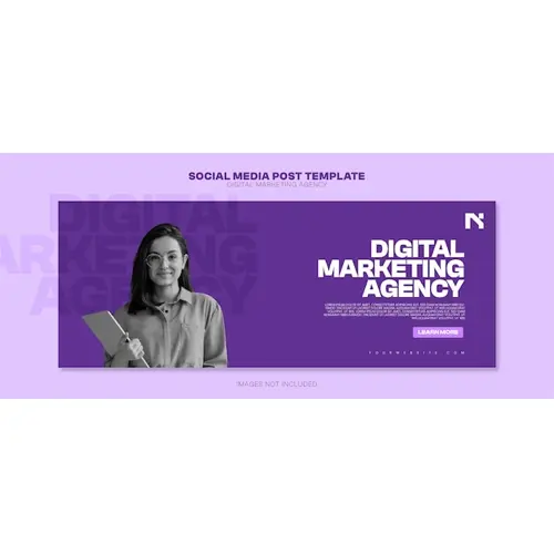 PSD Digital Marketing Social Media linkedin facebook cover page template
