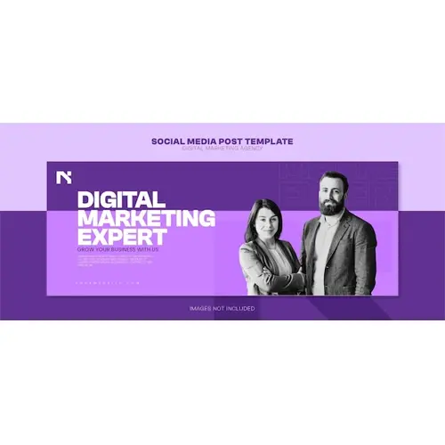 PSD Digital Marketing Social Media linkedin facebook cover page template