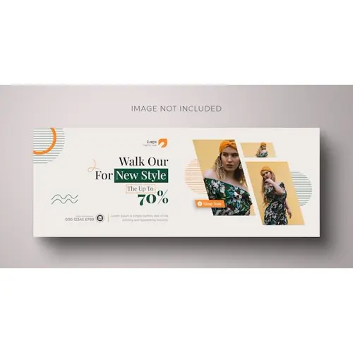 PSD Fashion Facebook cover fashion sale and fashion sale social media ads collection design