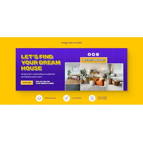 PSD Real Estate and Dream House Facebook Cover Design