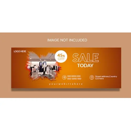 PSD social media post web banner or facebook cover template
