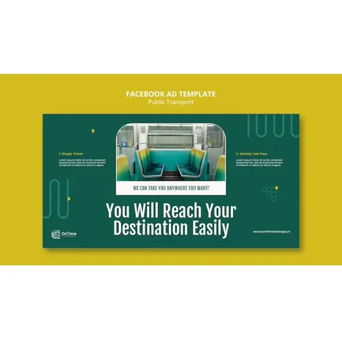 Public transport facebook template