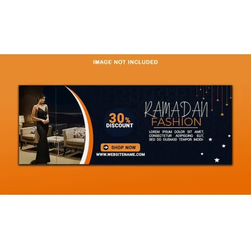 Ramadan kareem exclusive fashion sale banner design and facebook cover template premium psd