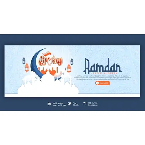 Ramadan Kareem traditional islamic festival religious facebook cover