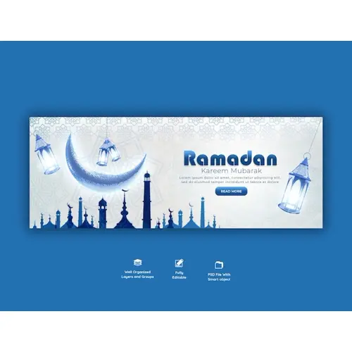 Ramadan Kareem traditional islamic festival religious facebook cover