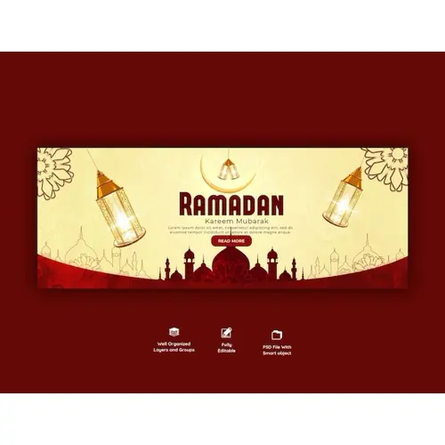 Ramadan Kareem traditional islamic festival religious facebook cover