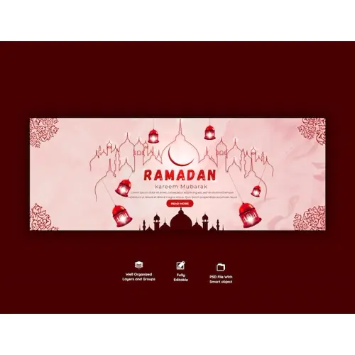 Ramadan Kareem traditional islamic festival religious facebook cover