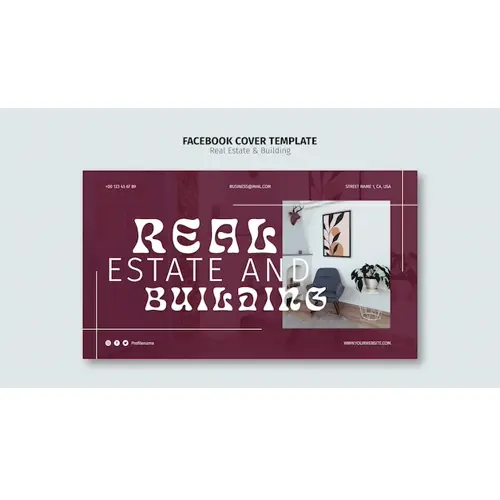 Real estate and building  facebook cover