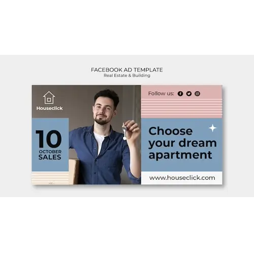 Real estate and building facebook template