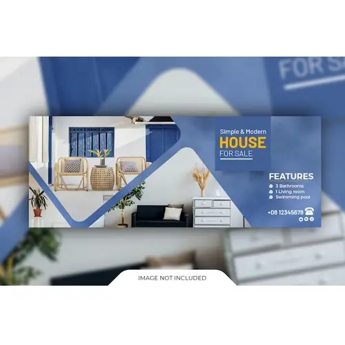 Real estate facebook cover template