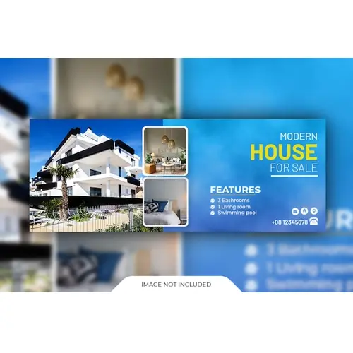 Real estate facebook cover template