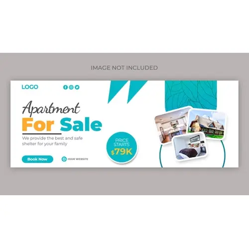 Real estate facebook cover template