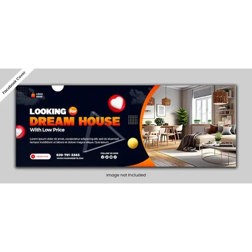 Real estate house property facebook cover design
