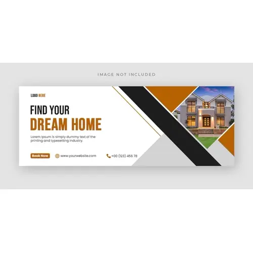 Real estate social media facebook cover template