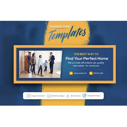 Real estate web banner Facebook Cover