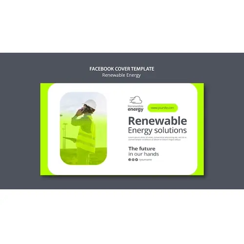 Renewable energy facebook cover