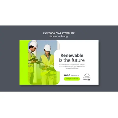 Renewable energy facebook cover