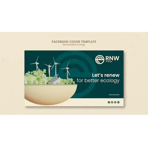 Renewable energy solution facebook cover