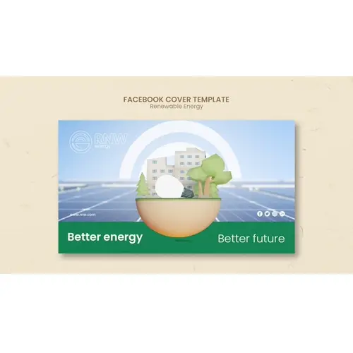 Renewable energy solution facebook cover