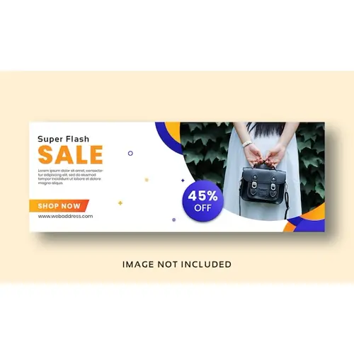Sale Banner Facebook Cover Template