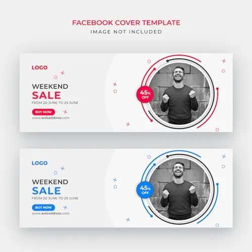 Sale facebook cover or web banner template