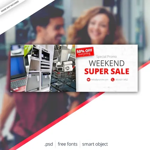 Sale Facebook Cover Web Banner