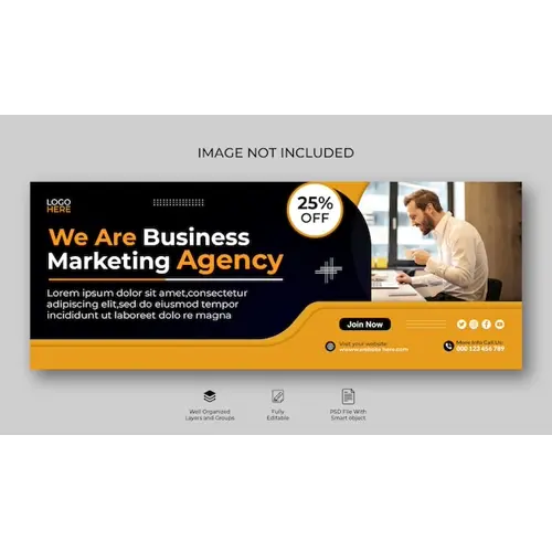 School admission Facebook cover banner or web template