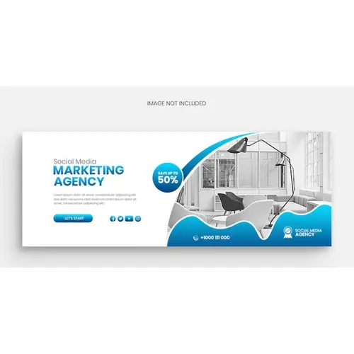 Social media marketing agency facebook cover banner