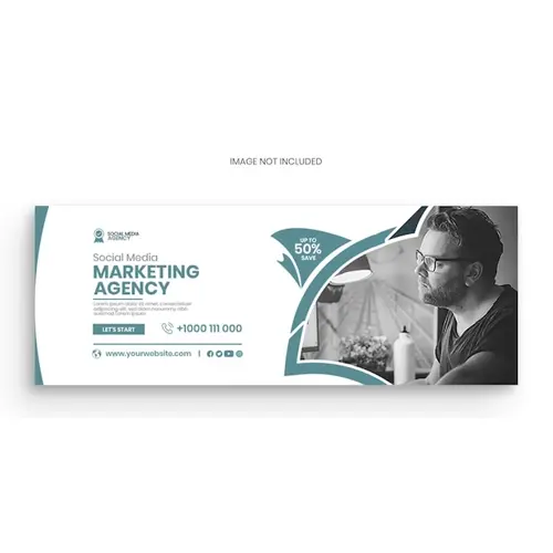 Social media marketing agency facebook cover banner
