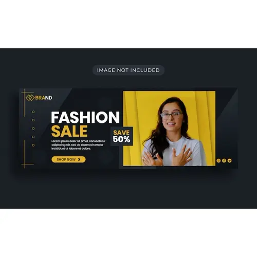 Special Fashion sale promotion Facebook cover design