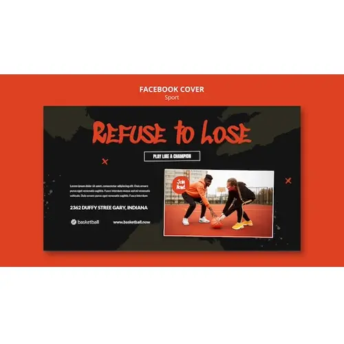 Sport training facebook cover