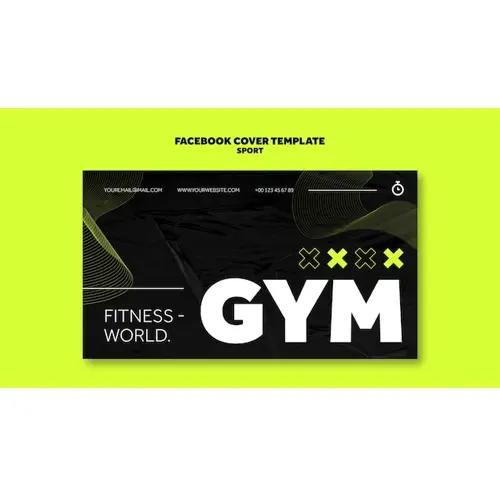 Sport workout facebook cover