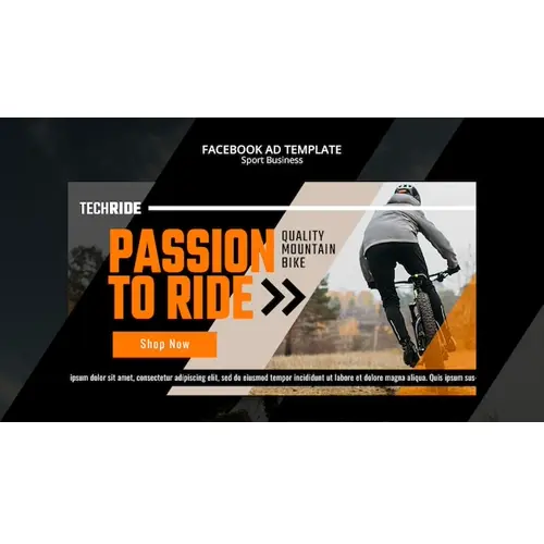 Sports business facebook template