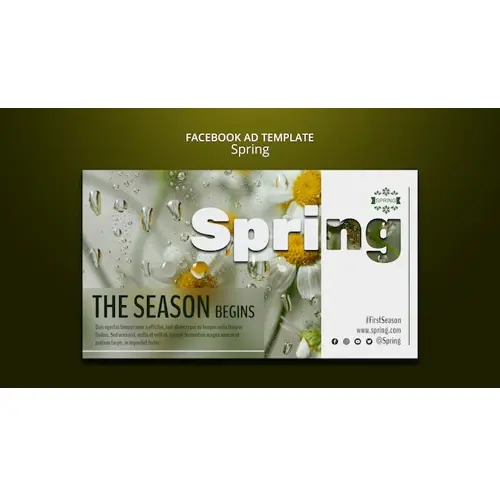 Spring season facebook template