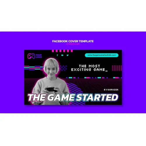 Streamer facebook cover template