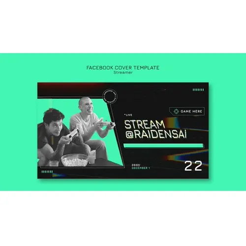 Streaming concept facebook cover