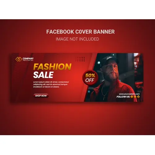 Stylish fashion sale with special offer Facebook cover design