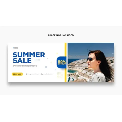 Summer fashion sale facebook cover template