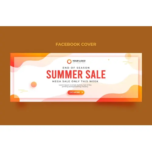 Summer sale facebook cover banner
