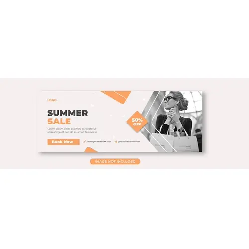 Summer sale facebook cover template