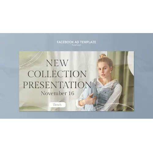 Texture fashion collection facebook template