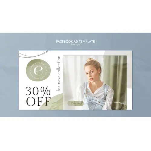 Texture fashion collection facebook template