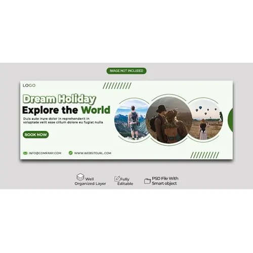 Travel agency facebook cover design
