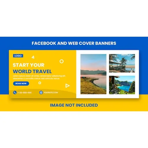 Travel Facebook cover and web banner