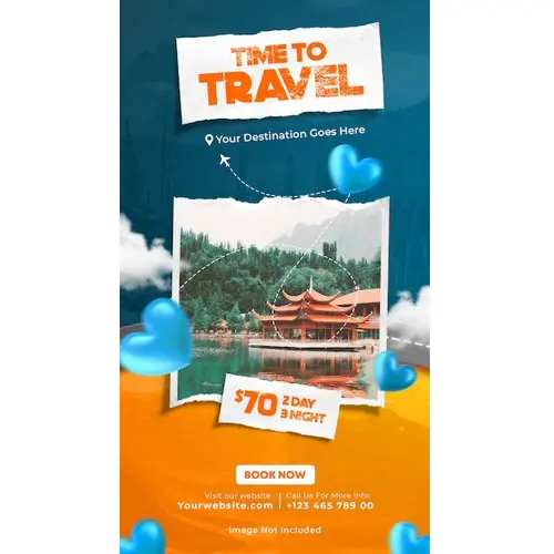 Travel and tourism Instagram and facebook Story Template