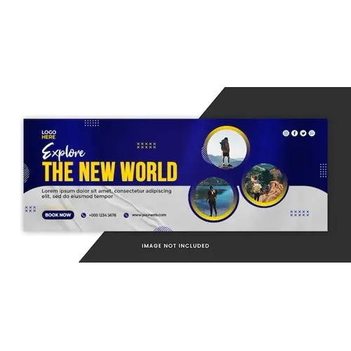 Travel The World Social Media Facebook Cover Template