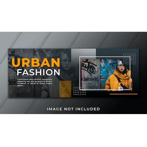Urban fashion facebook template