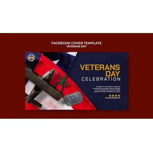 Veterans day celebration facebook cover
