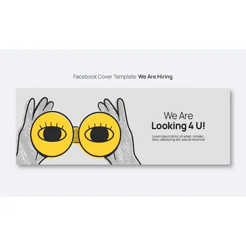 We are hiring facebook cover