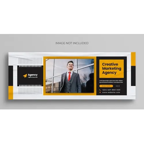 Web banner design for online live webinar business conference Facebook and other social media covers
